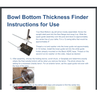 Bowl Bottom Thickness Finder Instructions ONLY