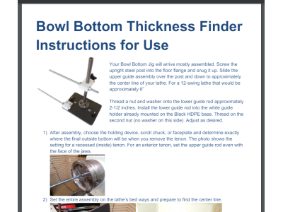 Bowl Bottom Thickness Finder Instructions ONLY