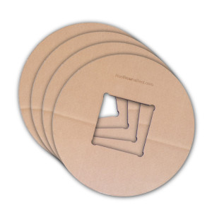4 PACK 12inch Cardboard Spoilboard for Non Slip Chuck
