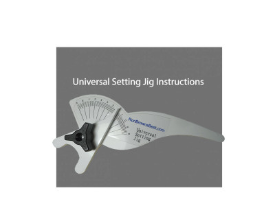 Instructions Universal Setting Jig Lathe tool Sharpening