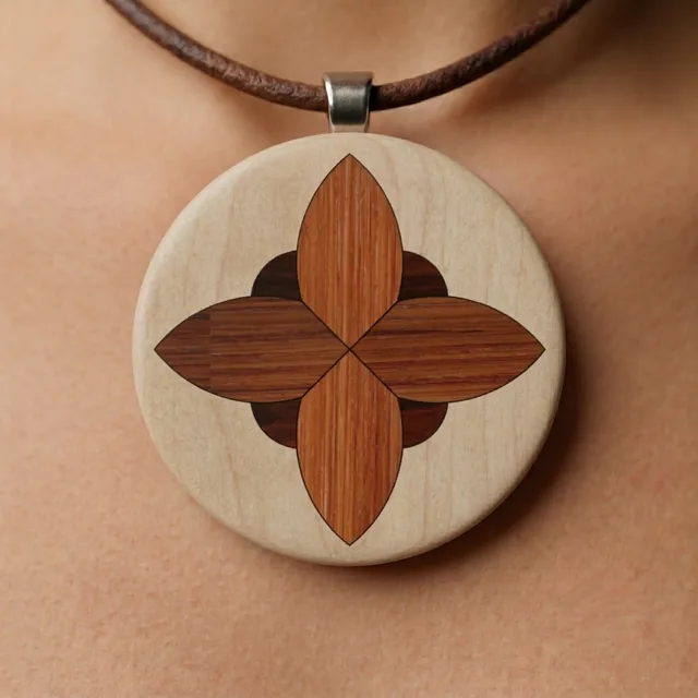 Quatrefoil pendant